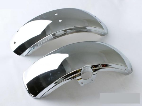 Spatborden set chrome Dax