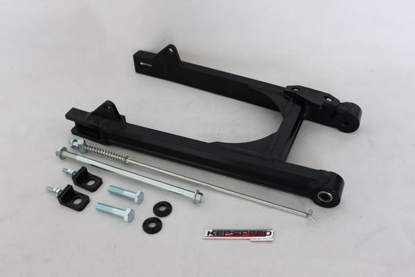 Alu achterbrug zwart +4cm Monkey