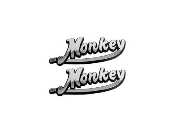 Tank embleem zilver Monkey