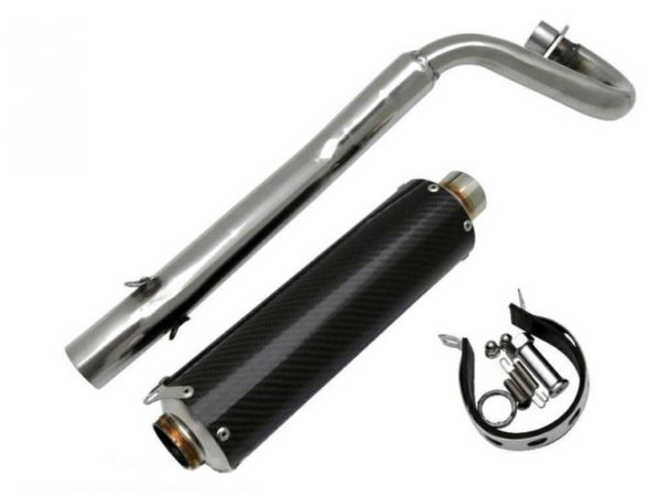 Dax uitlaat bovenlangs Carbon