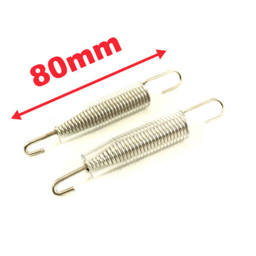 Set van 2 veren voor de uitlaat 80mm