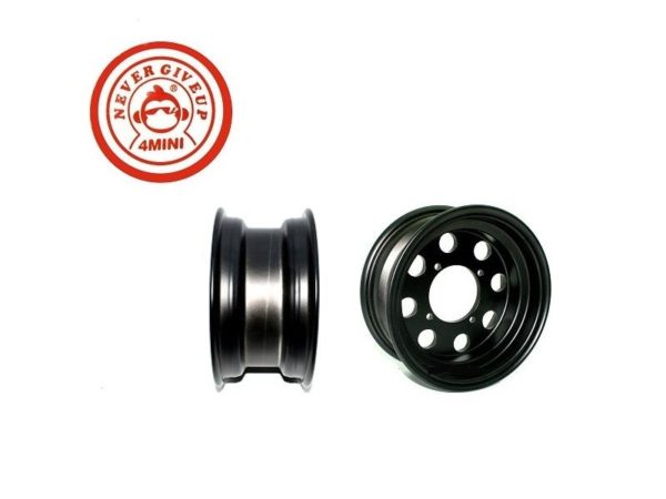Alu velg 8 inch zwart Tubeless
