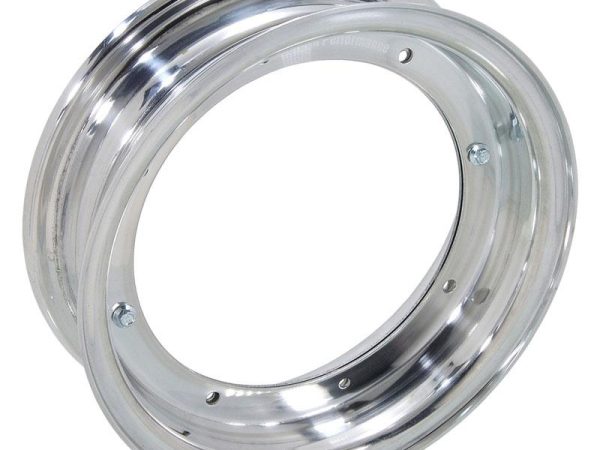 Alu velg Dax type 10 inch hoog gepolijst 2 delig
