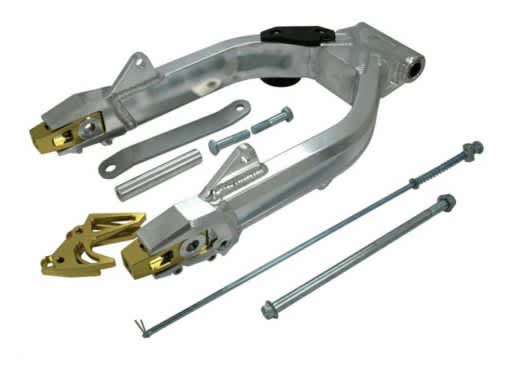 Alu achterbrug +6cm Racing Dax