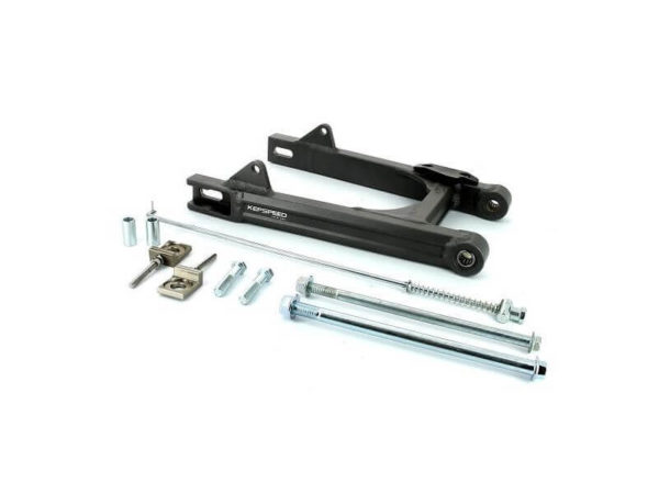 Alu achterbrug Gun Metal +4cm Monkey