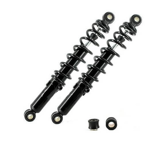 Schokbreker set hydraulisch 330mm zwart
