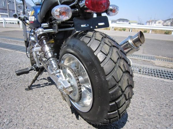 Alu achterbrug +6cm Racing set met 7.0 inch brede velg Monkey