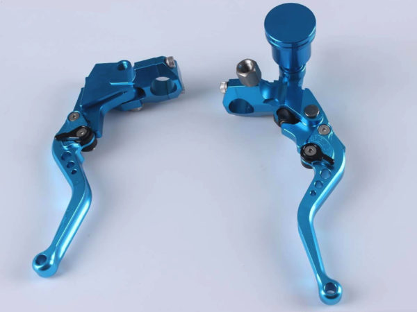CNC koppeling en hydro rem hevel set blauw