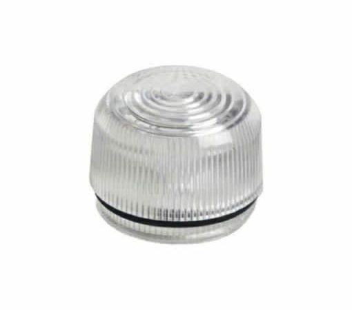 Wit old style knipperlichtglas E-keur