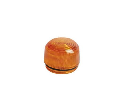Oranje old style knipperlichtglas E-keur