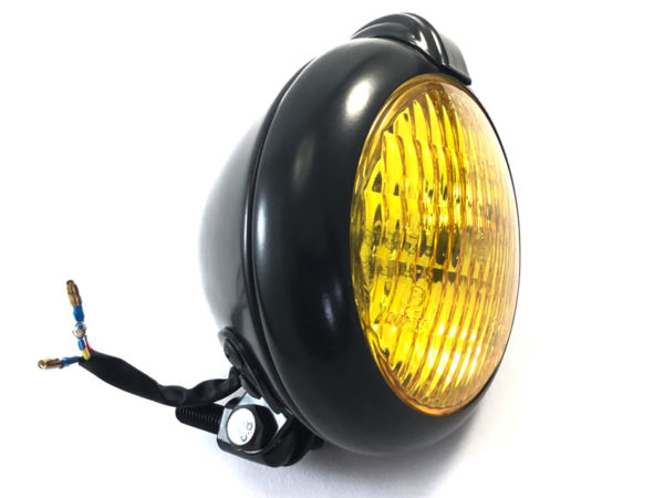 Koplamp Bobber geel E-keur