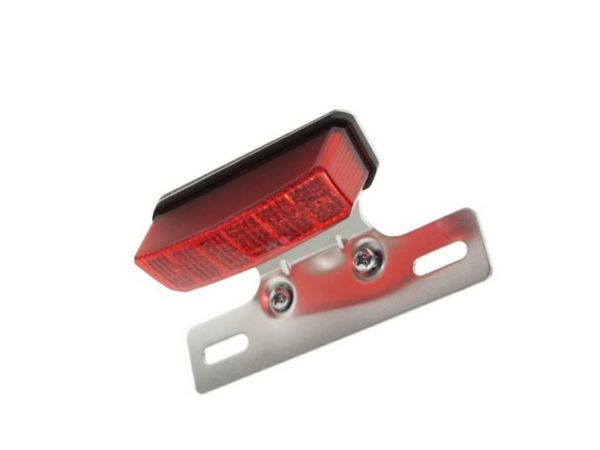 Achterlicht led rechthoek rode lens