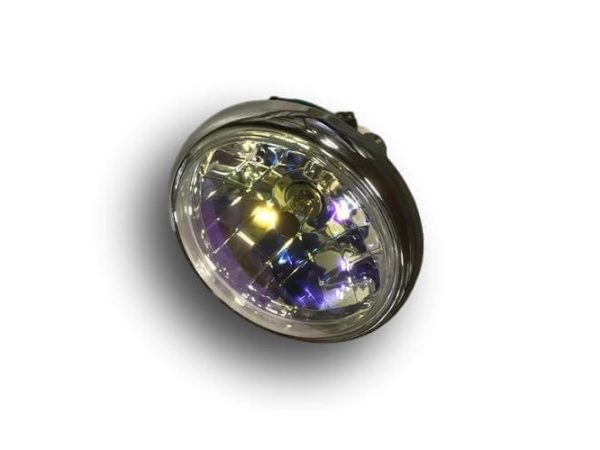 Diamond koplamp unit Dax rainbow met chrome ring
