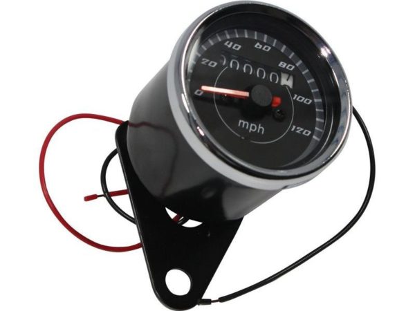 Km teller 120mph 60mm zwart