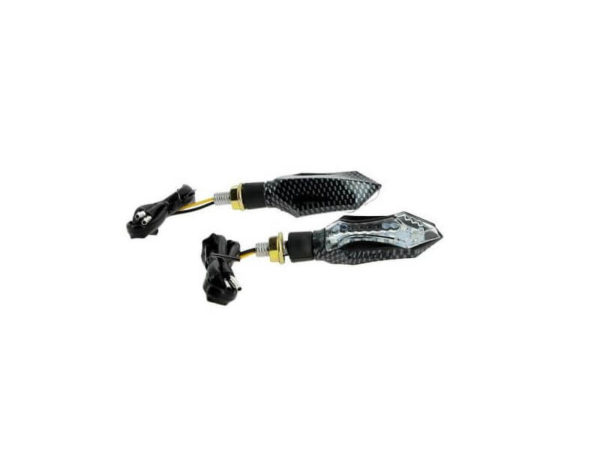 Set knipperlichten led carbon look scroll