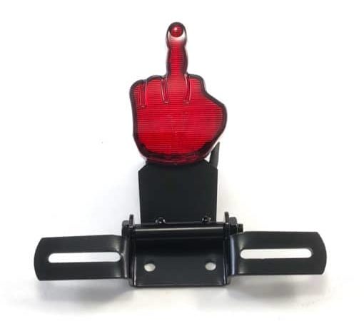 Achterlicht led The finger met plaat houder
