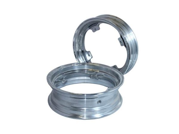 Dax alu velgen set zilver 2.75 en 3.50 x 12 inch Tubeless