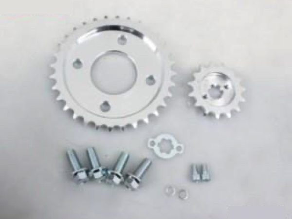7mm offset 420 tandwiel set 15/38 4 gaats Dax