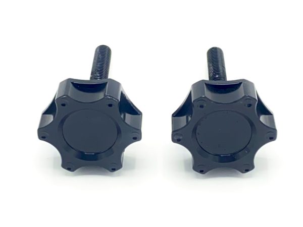 CNC stuurknoppen Star zwart