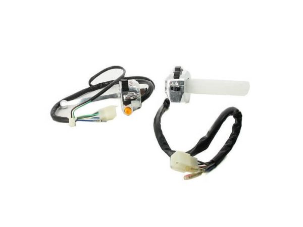 Stuurschakelaar set links en rechts Monkey zilver