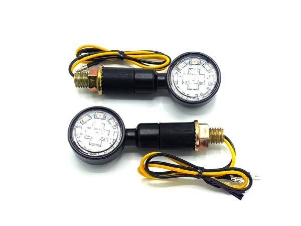 Set knipperlichten led rond