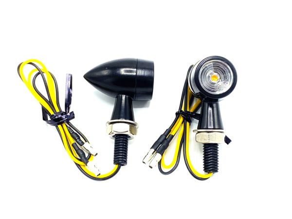 Set knipperlichten led Bullet zwart