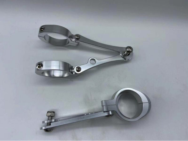 Koplamp oren CNC zilver 45mm